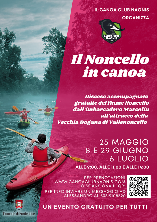 Discese accompagnate del fiume Noncello dall'imbarcadero Marcolin all'attracco della Vecchia Dogana di Vallenoncello. #primaverApordenone