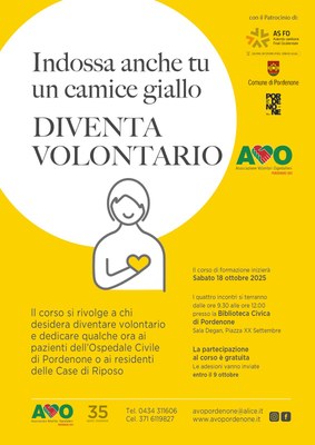 DIVENTA VOLONTARIO AVO