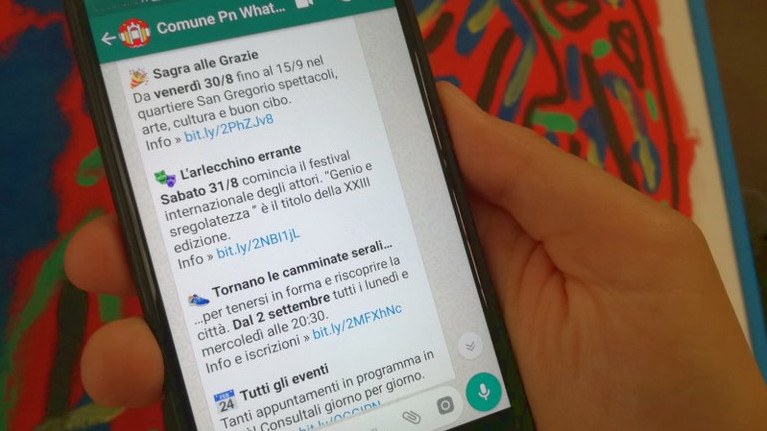 WhatsApp comunale, record con 9 mila iscritti WhatsApp comunale, record con 9 mila iscritti